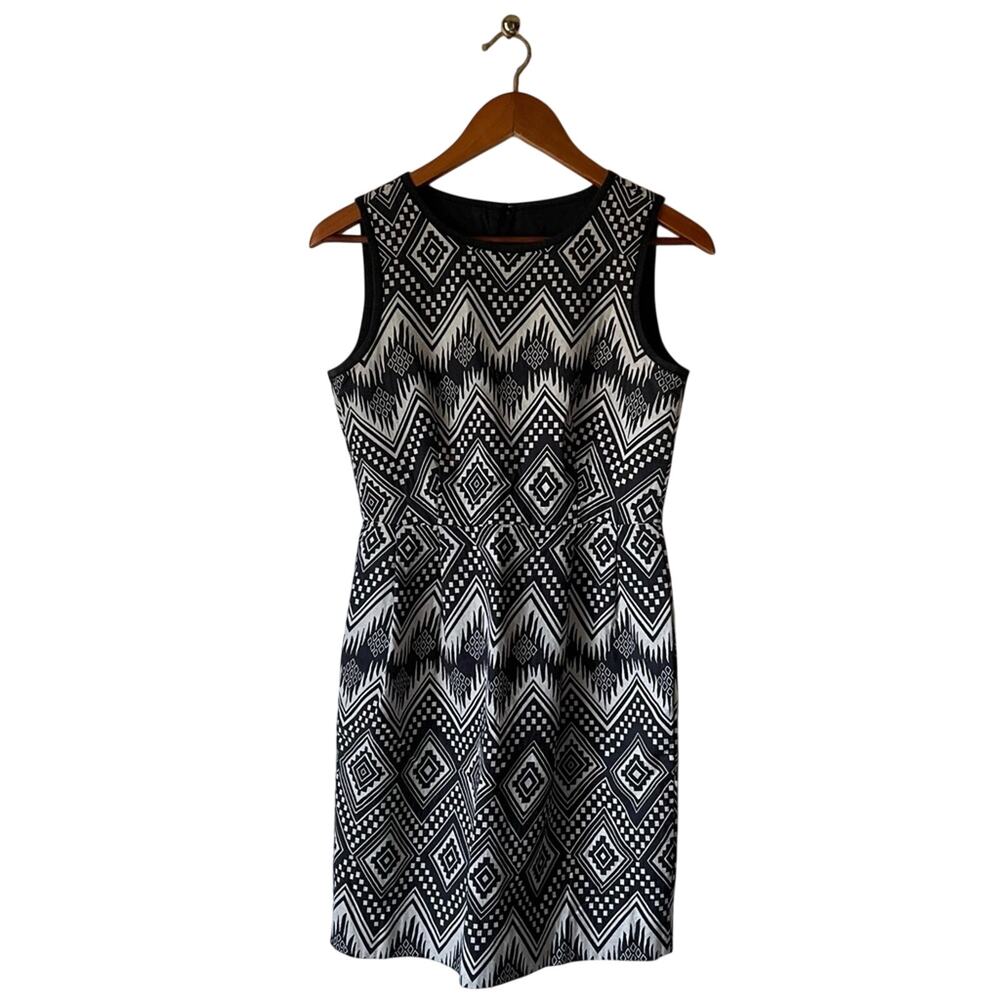 J. Crew Geometric A-Line Dress
